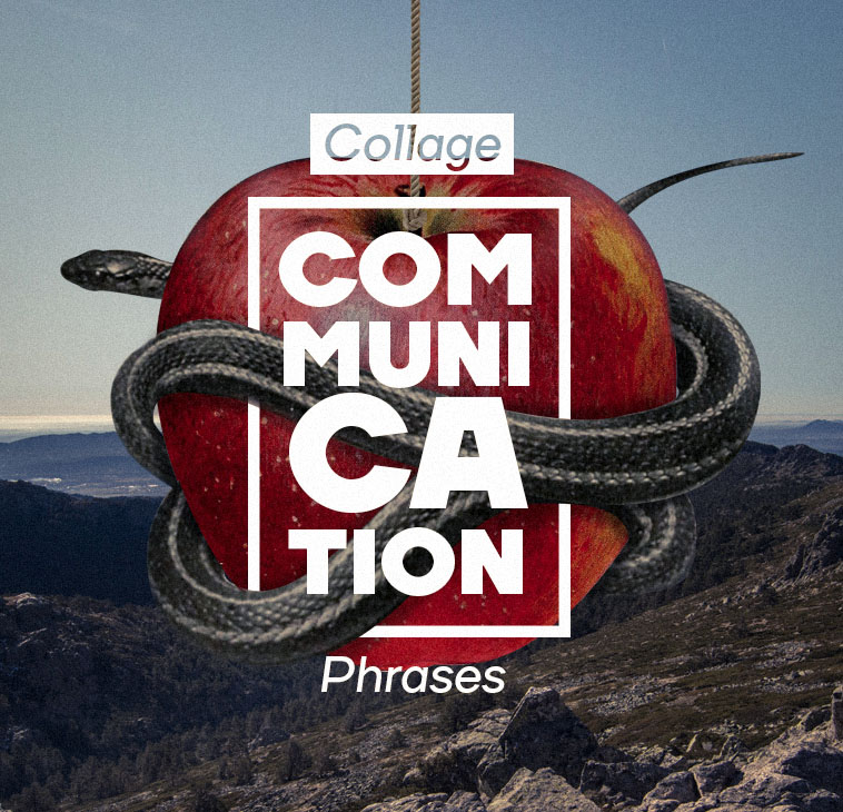 Collage Communication Phrases