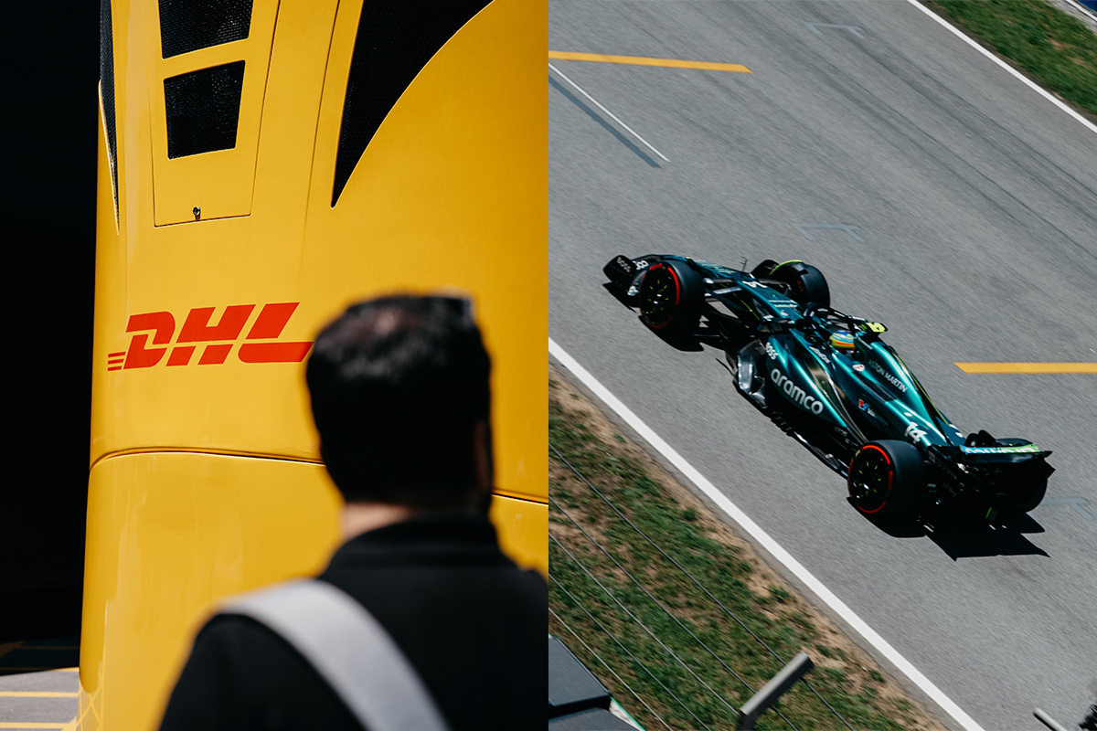 Fotografía Gran Premio Montmeló para DHL por Yunyas Media