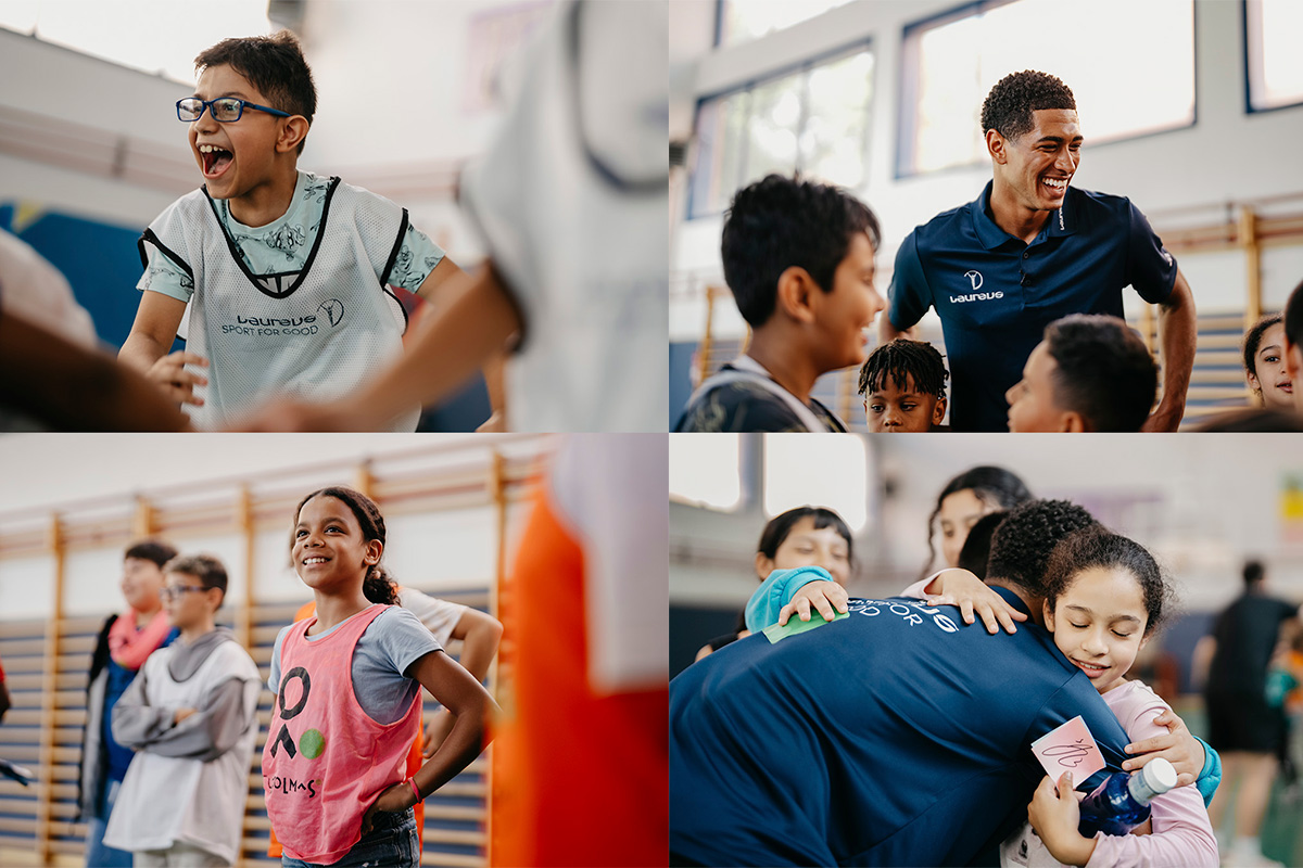 Fotografía de Jude Bellingham para Laureus en Madrid