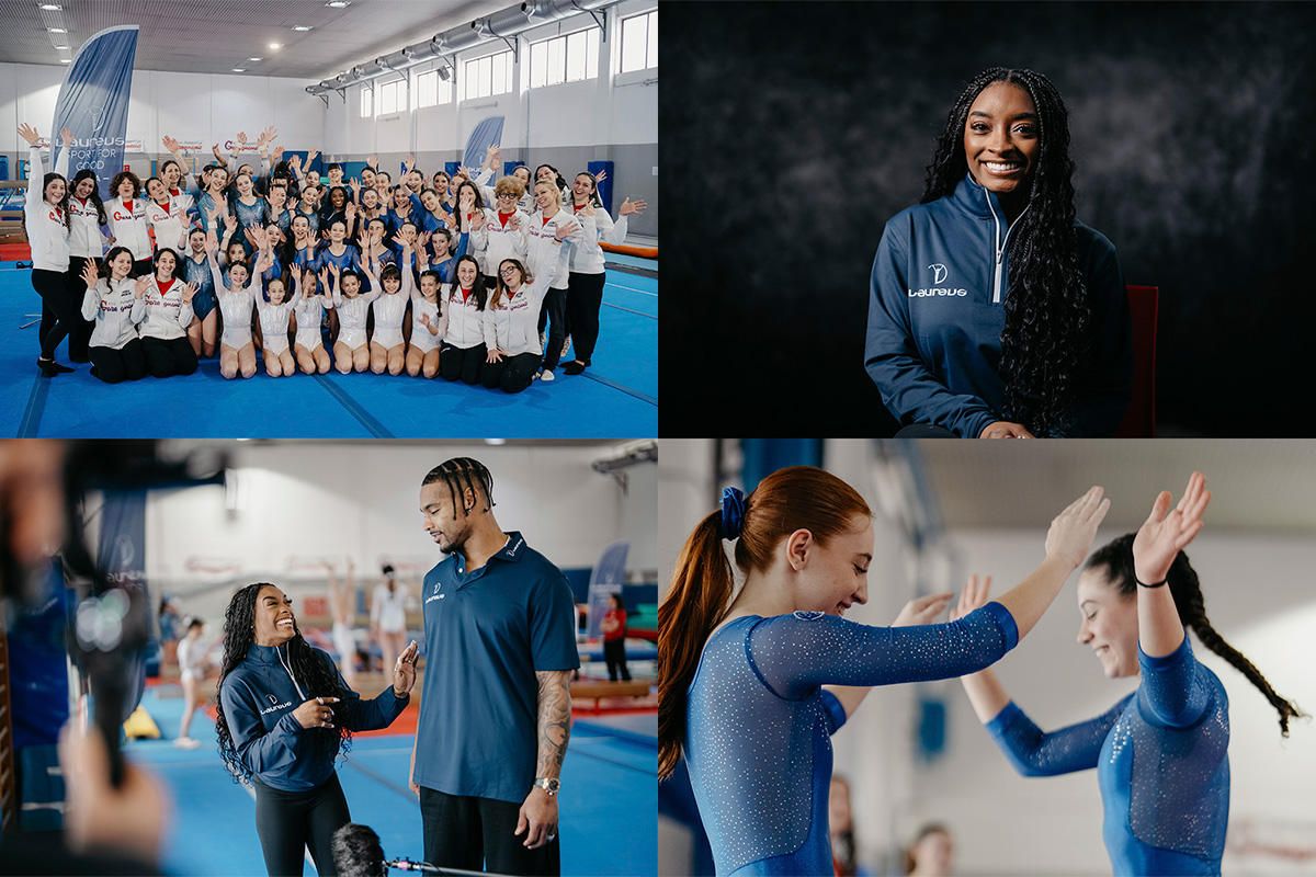Fotografía de retrato de Simone Biles para Laureus