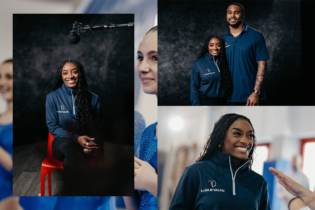 Fotografía de retrato de Simone Biles para Laureus