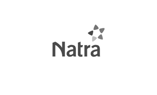 Logotipo de Natra, marca con la que hemos colaborado
